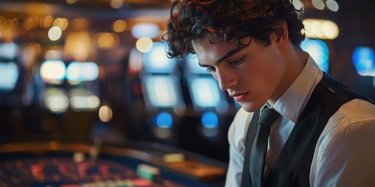 Live Blackjack table on binus4d login with professional dealer and real-time card draw